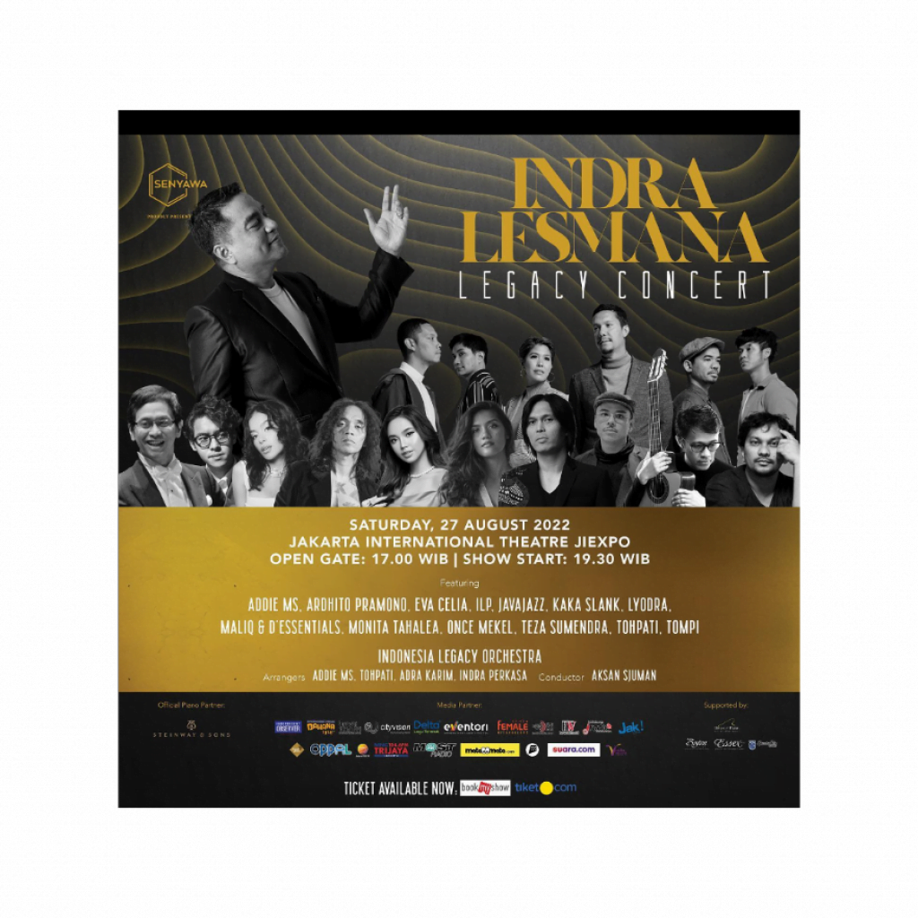 Poster Indra Lesmana Legacy Concert. 